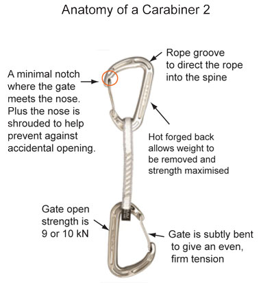 Well designed carabiners